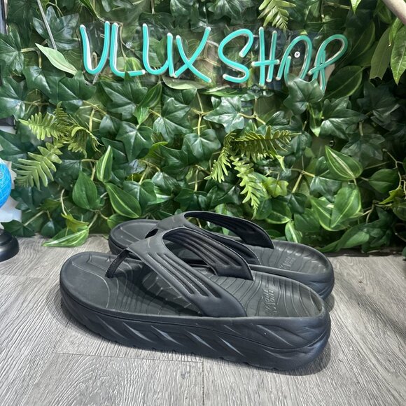 Hoka One One Ora Recovery Black Thong Slides Sandals Mens Size 14 main image 6